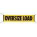 Oversize Load & Wide Load (18" X 84") 2 Sided, Vinyl Bungee Banner - For Tractor & Trailer